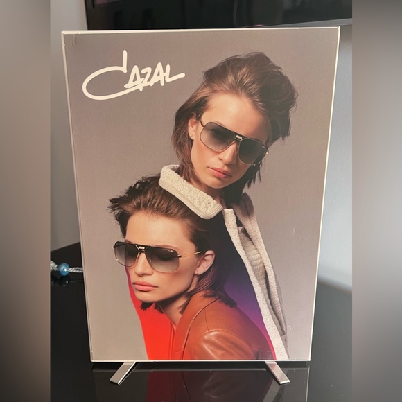 CAZAL COUNTER CARDS- Dual Sided Countertop Displays-Metal Foldout Legs-BRAND NEW - Picture 2 of 5